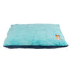 Chopped Foam Pillow Bed Cover - Turquoise & Ensign Blue