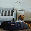 Anxiety-Relieving Donut Bed for Cats & Dogs with Free Reversible Blanket