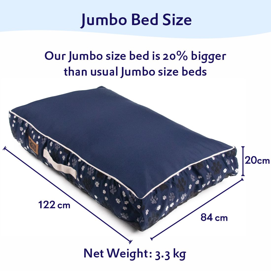 Waterproof Mattress Bed Cover - Ensign Blue