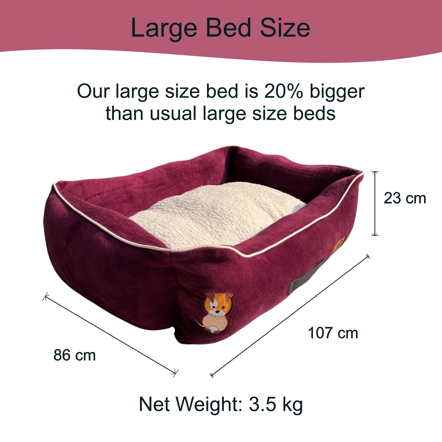 Luxury Lounger Bed Cover - Mulled Wine