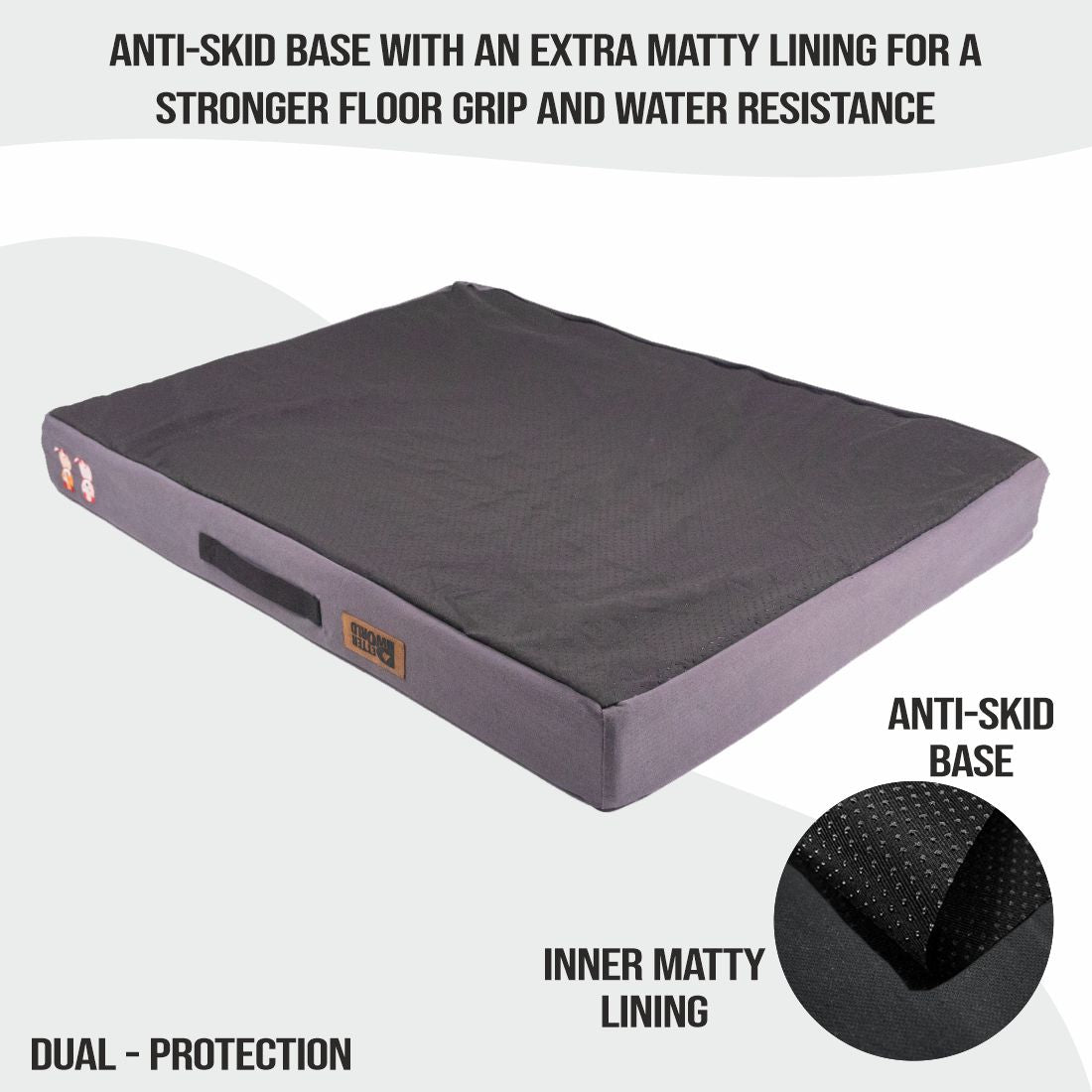 Orthopedic Memory Foam Mattress Bed Cover - Meteorite