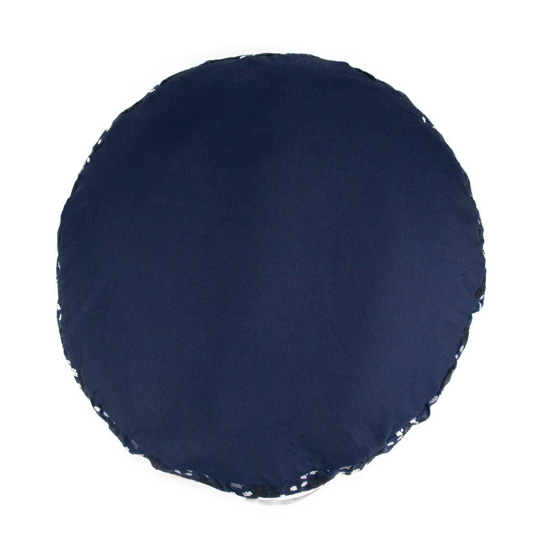 Round Cushion Mattress Cover - Ensign Blue