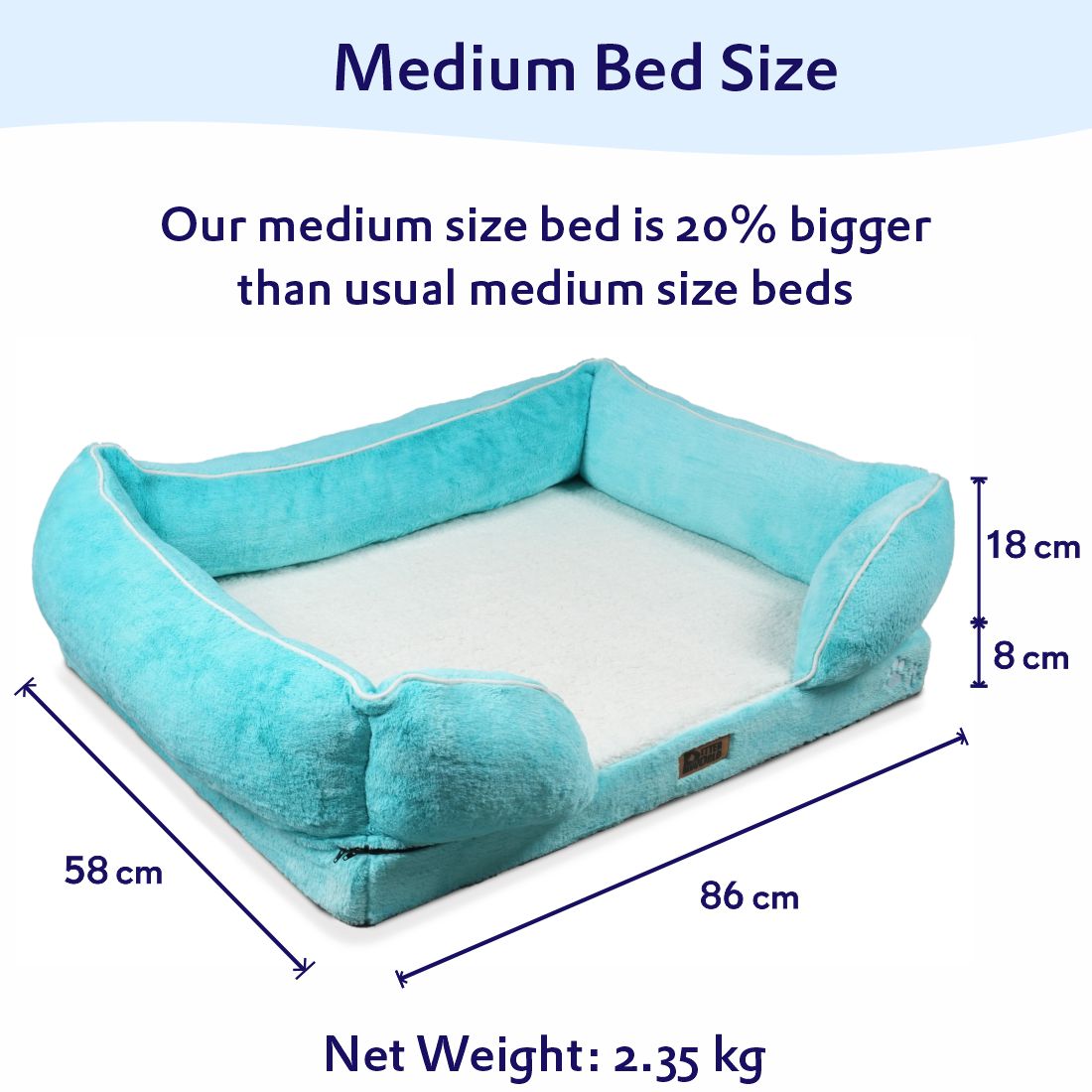 Orthopedic Sofa Bed Cover - Turquoise