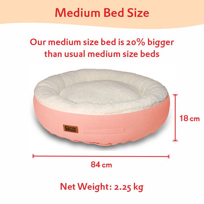 Luxury Donut Bed Cover - Peach Pearl