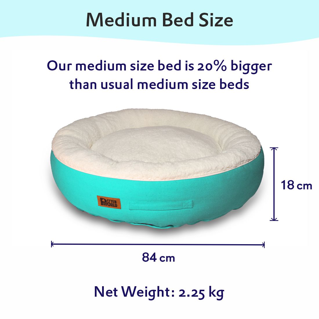 Luxury Donut Bed Cover - Turquoise