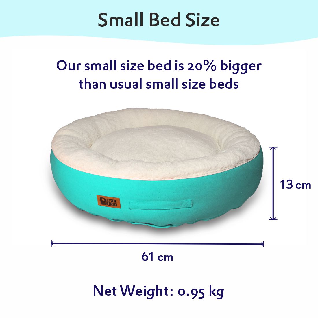 Luxury Donut Bed Cover - Turquoise