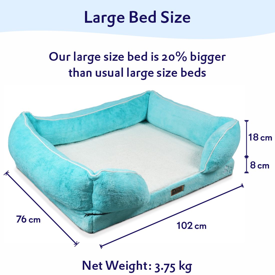 Orthopedic Sofa Bed Cover - Turquoise