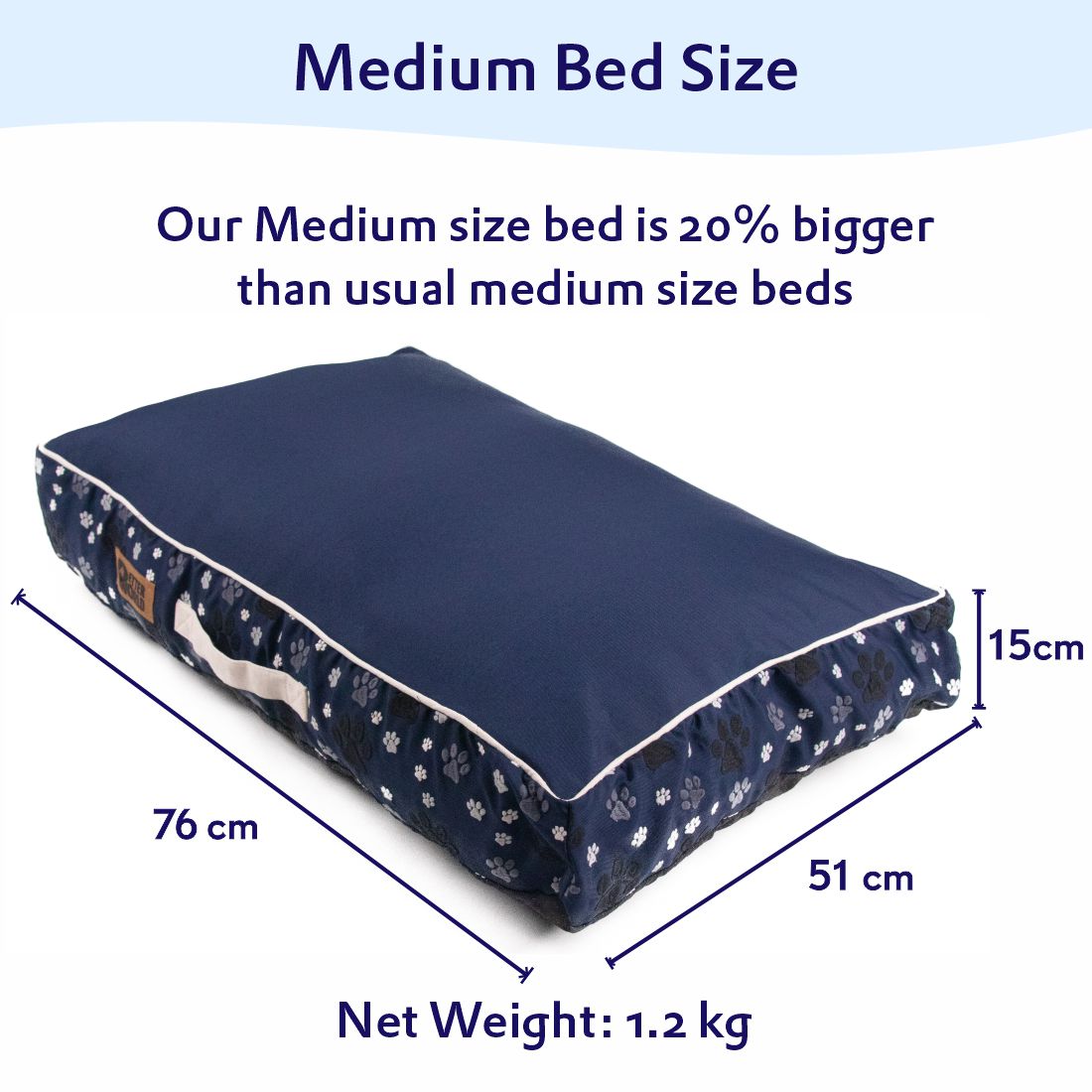 Waterproof Mattress Bed Cover - Ensign Blue