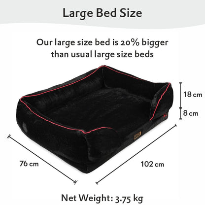 Orthopedic Sofa Bed Cover - Jet Black