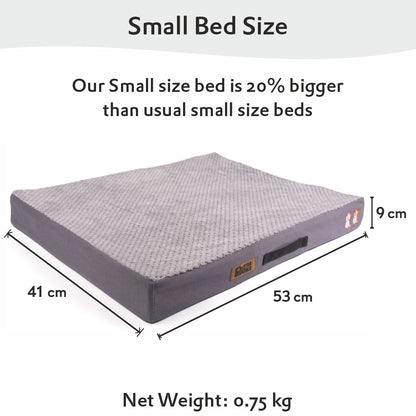 Orthopedic Memory Foam Mattress Bed Cover - Meteorite