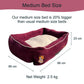 Luxury Lounger Bed - Mulled Wine