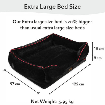 Orthopedic Sofa Bed Cover - Jet Black