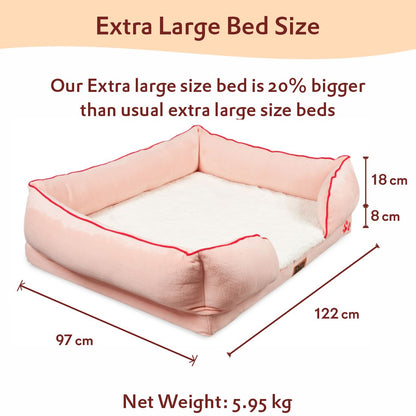 Orthopedic Sofa Bed Cover - Peach Pearl