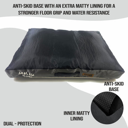 Waterproof Cushion Mattress - Steel Gray