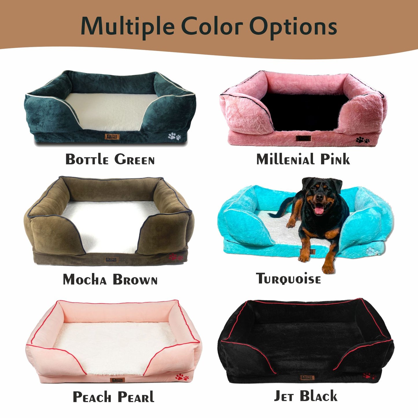 Orthopedic Foam Sofa Bed - Mocha Brown