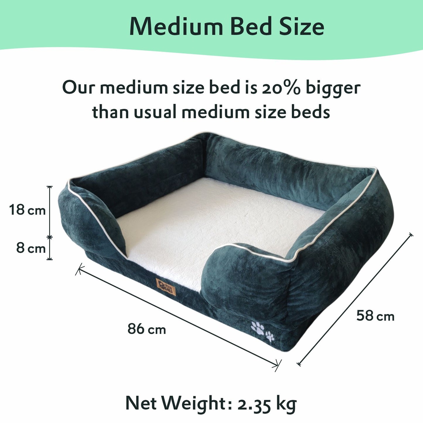 Orthopedic Foam Sofa Bed - Bottle Green