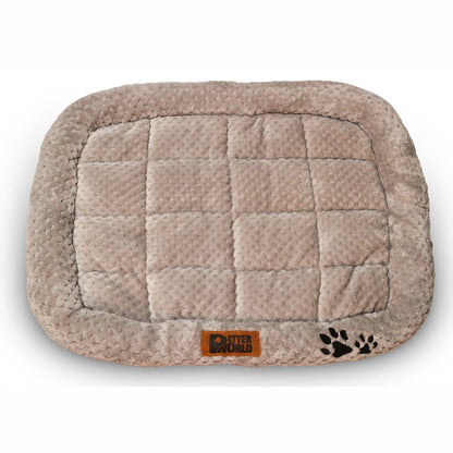 All Weather Ultra Soft Dog Mat with Padded Perimeters for Head & Jaw Support, Meteorite