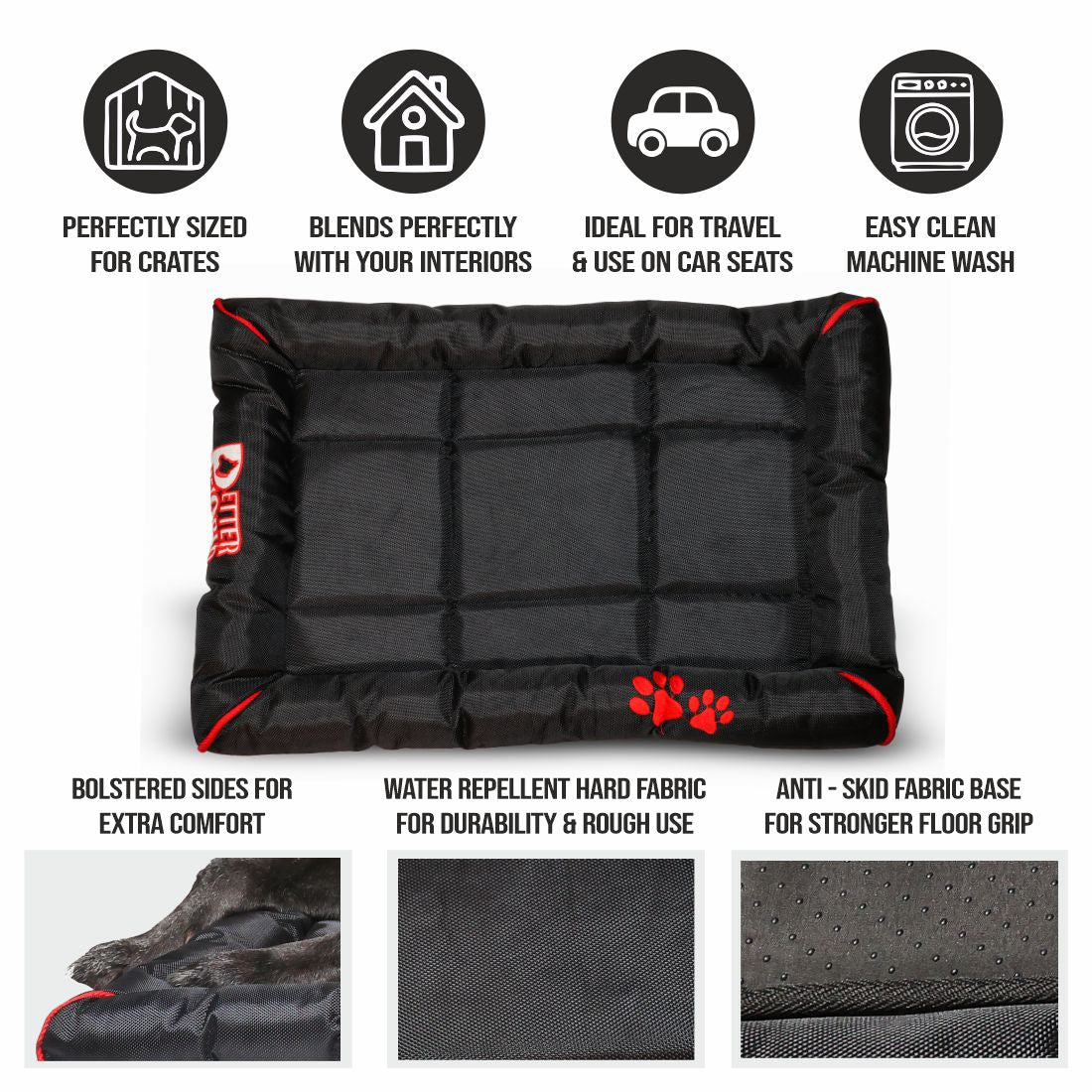 Waterproof Monsoon Mat Jet Black