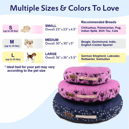 Artisanal Round Cushion Bed