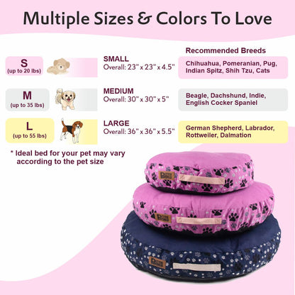 Artisanal Round Cushion Bed