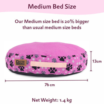 Artisanal Round Cushion Bed