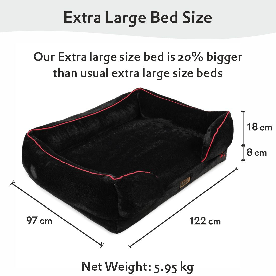 Orthopedic Foam Sofa Bed - Jet Black